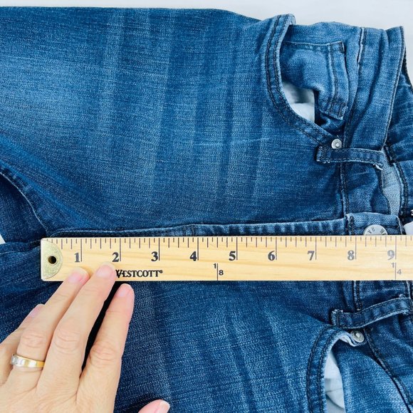 William Rast Blue Mid-Rise Crop Boot Jeans Juniors Size 28 Stretch - Picture 12 of 14